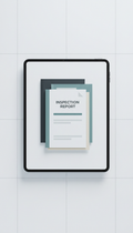 Digital Inspection Report on Tablet